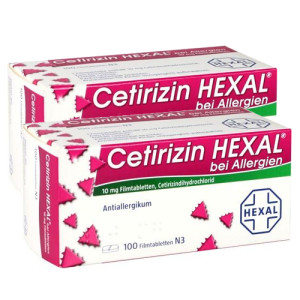 Cetirizin Hexal 100 Filmtabletten Doppelpack